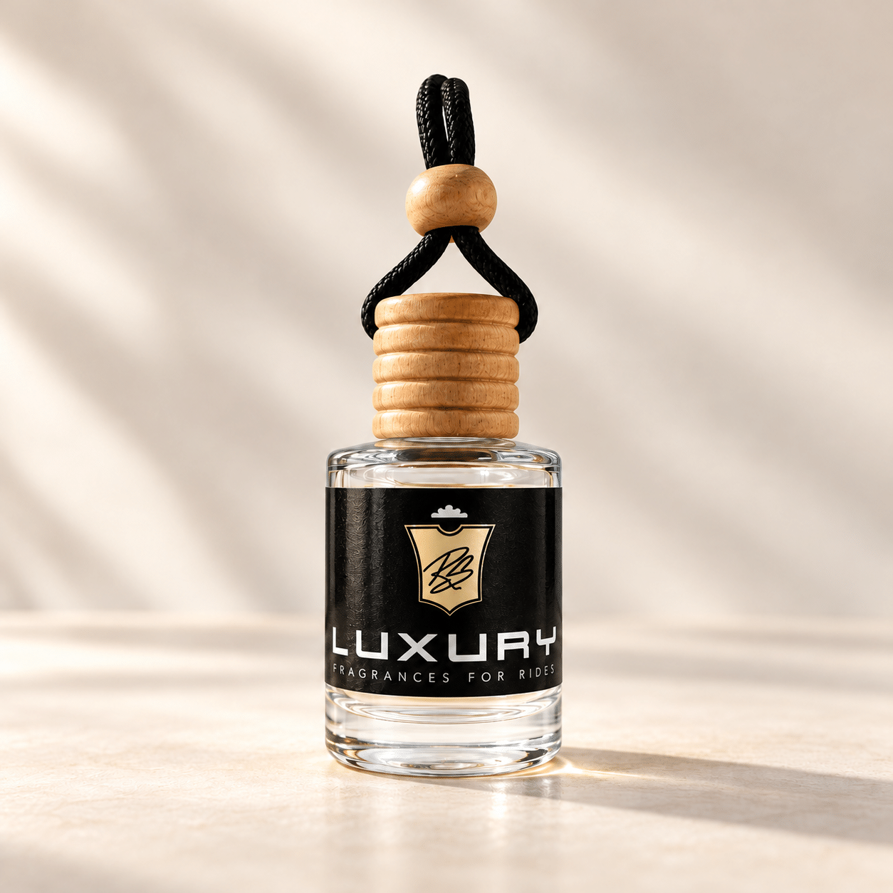 LUXURY labelled car fragrance bottle